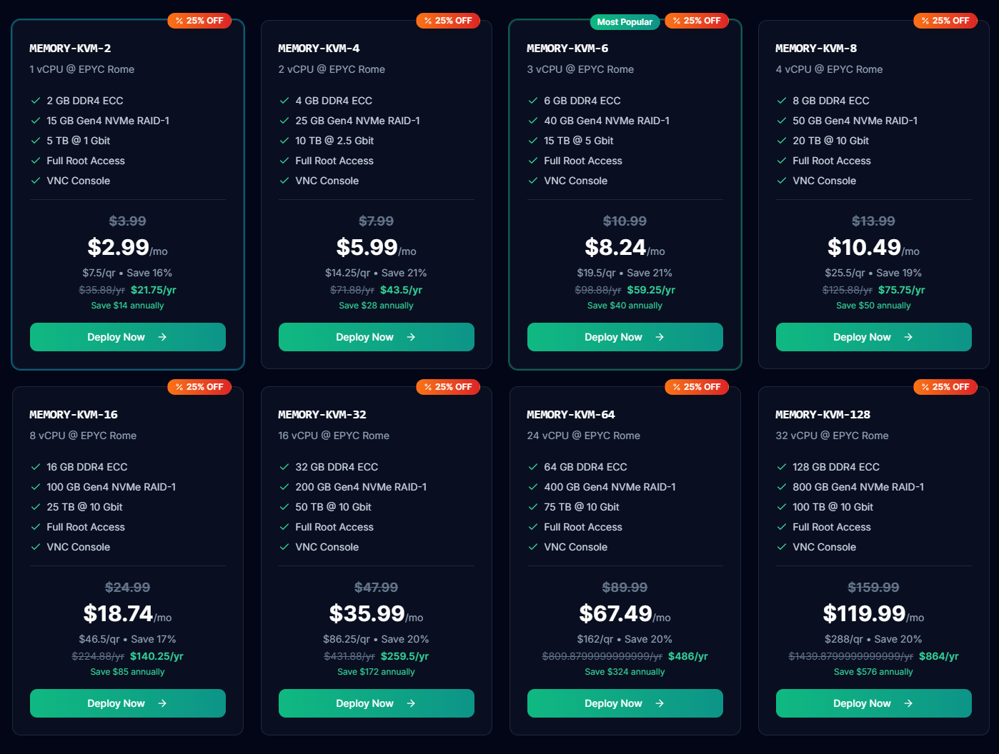 RAVNIX United States AMD EPYC 7702 Memory Optimized KVM Cloud Server Test and Review