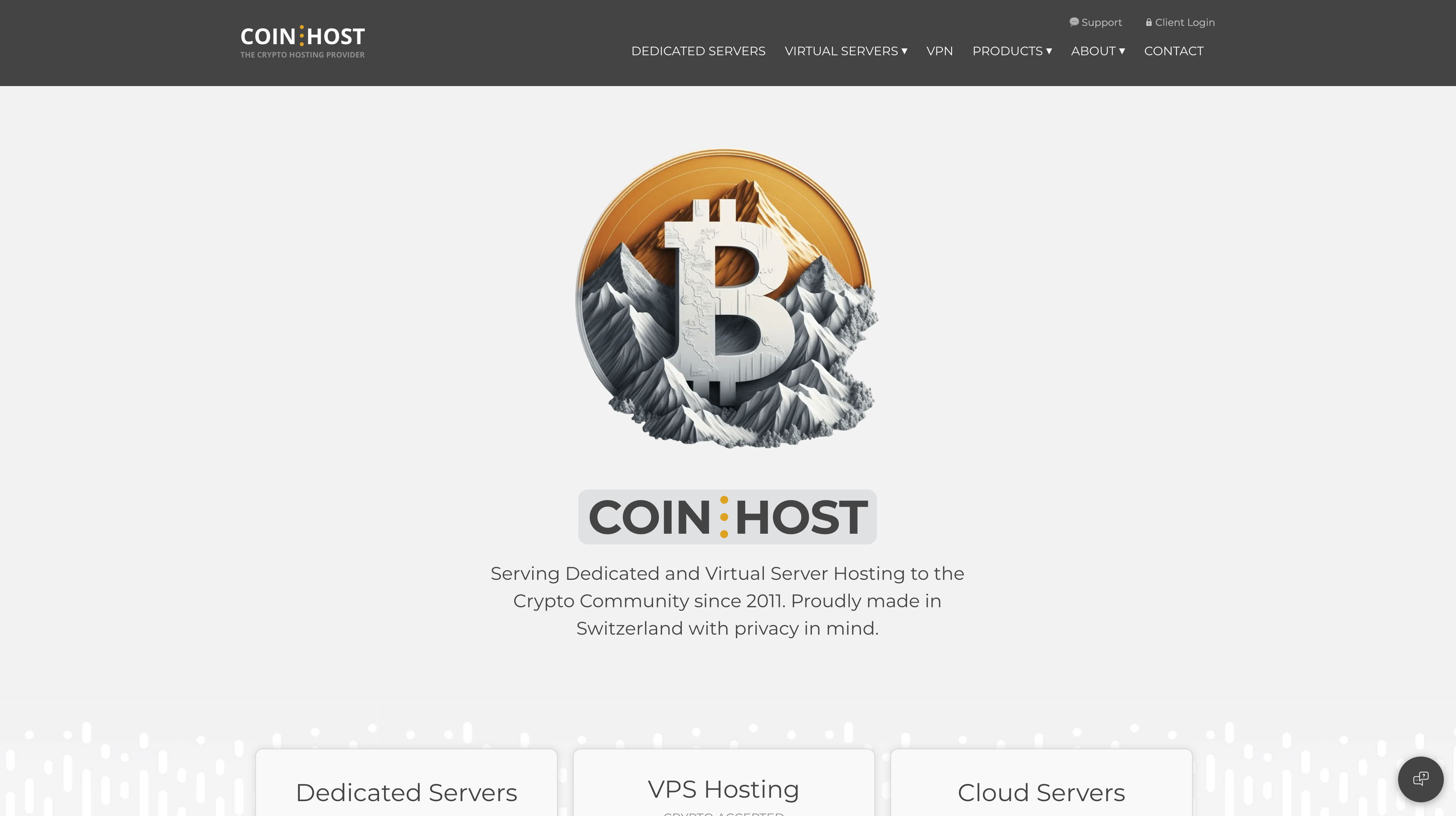 COIN.HOST Switzerland Zurich 10 Gbps Network Crypto-backed VPS Server Test and Review