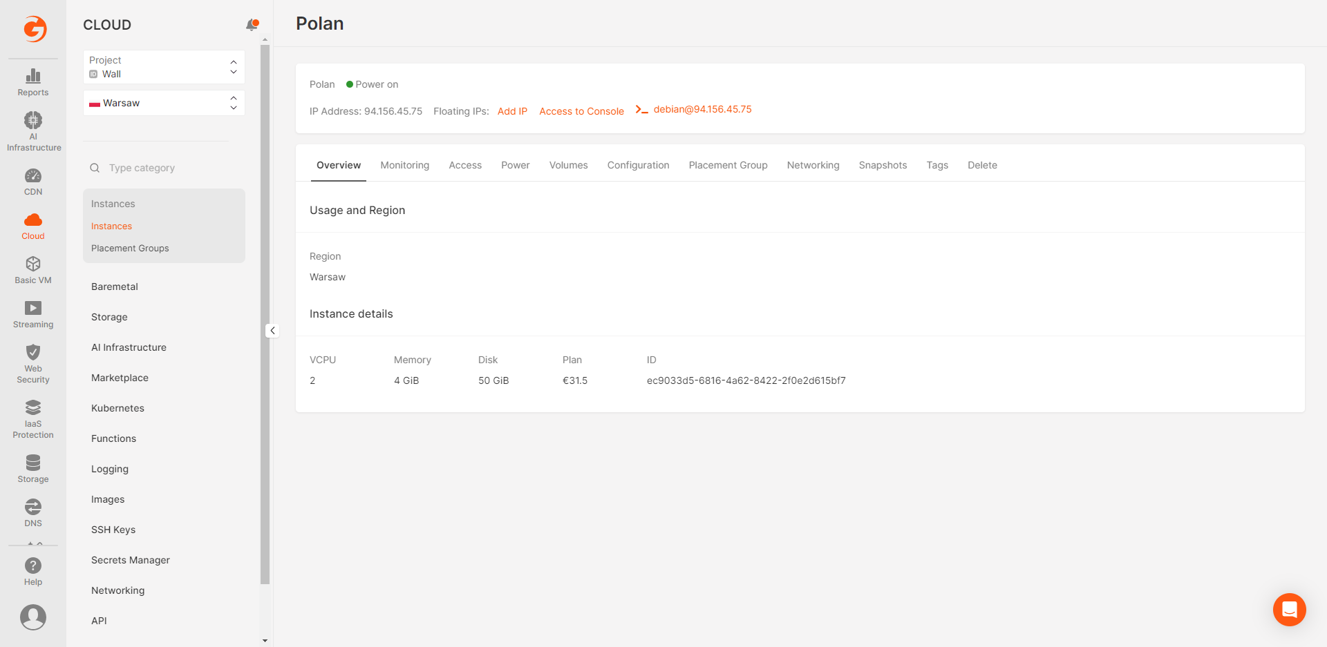 Gcore Poland Warsaw Standard vCPU Unlimited Data Transfer VPS Test and Review
