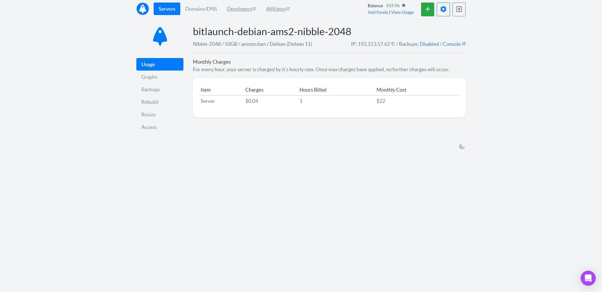 BitLaunch Netherlands Amsterdam Standard Privacy VPS Hosting Test and Review