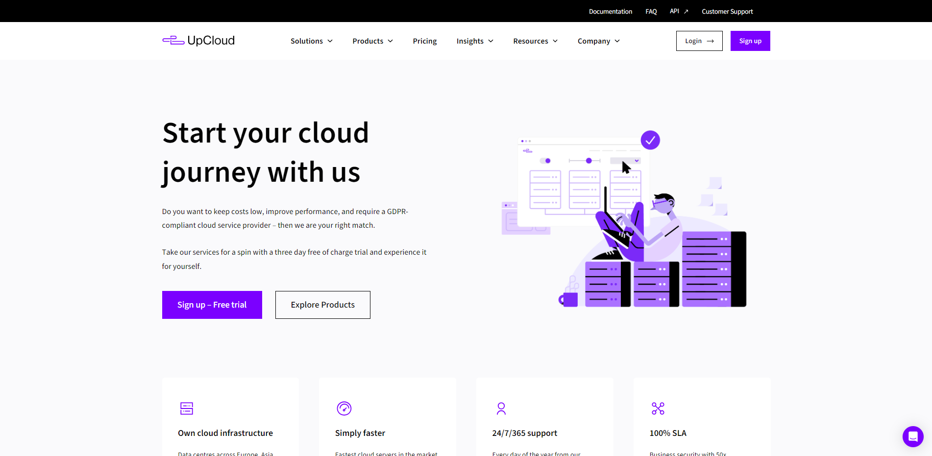 UpCloud Spain Madrid AMD EPYC 7542 General Purpose Cloud Servers Test and Review