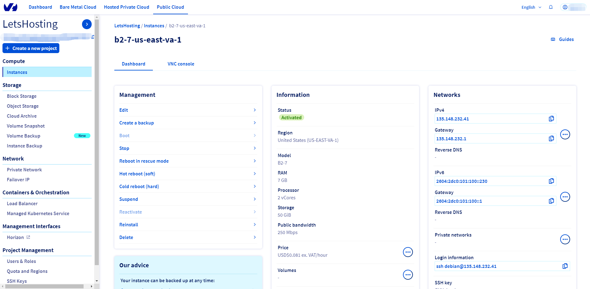 OVHcloud United States Ashburn Public Cloud General Purpose Instance Test and Review