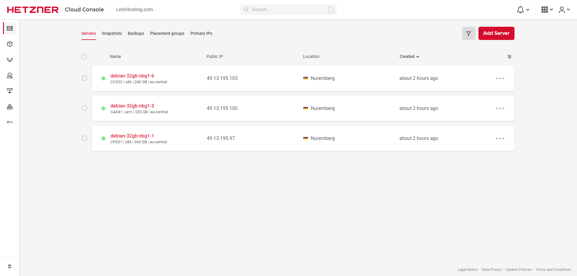 Hetzner Germany Nuremberg Shared and Dedicated vCPU Cloud Server Test and Review