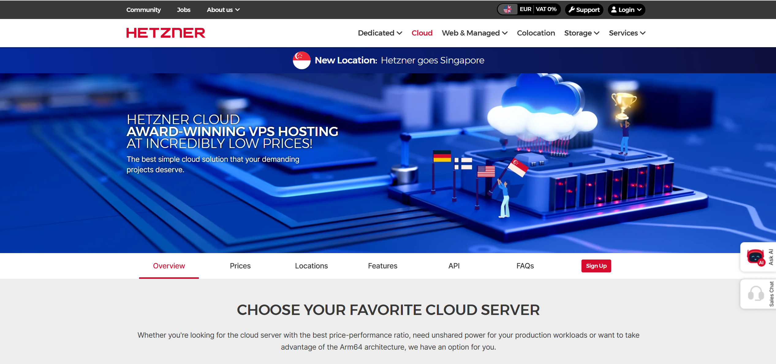 Hetzner Singapore AMD EPYC Dedicated vCPU Cloud Server Test and Review