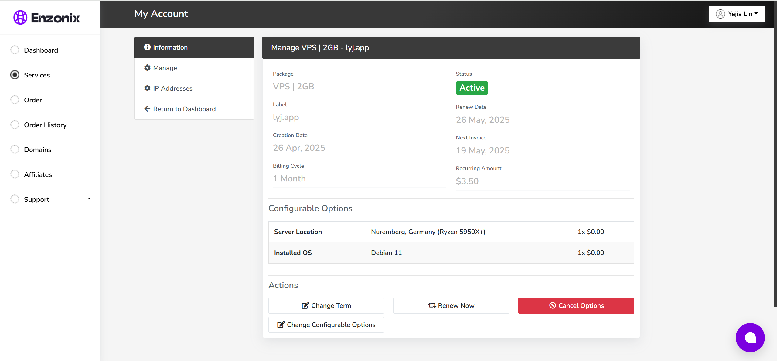 Enzonix Germany Nuremberg AMD Ryzen 9 5950X Powered KVM NVMe VPS Test and Review