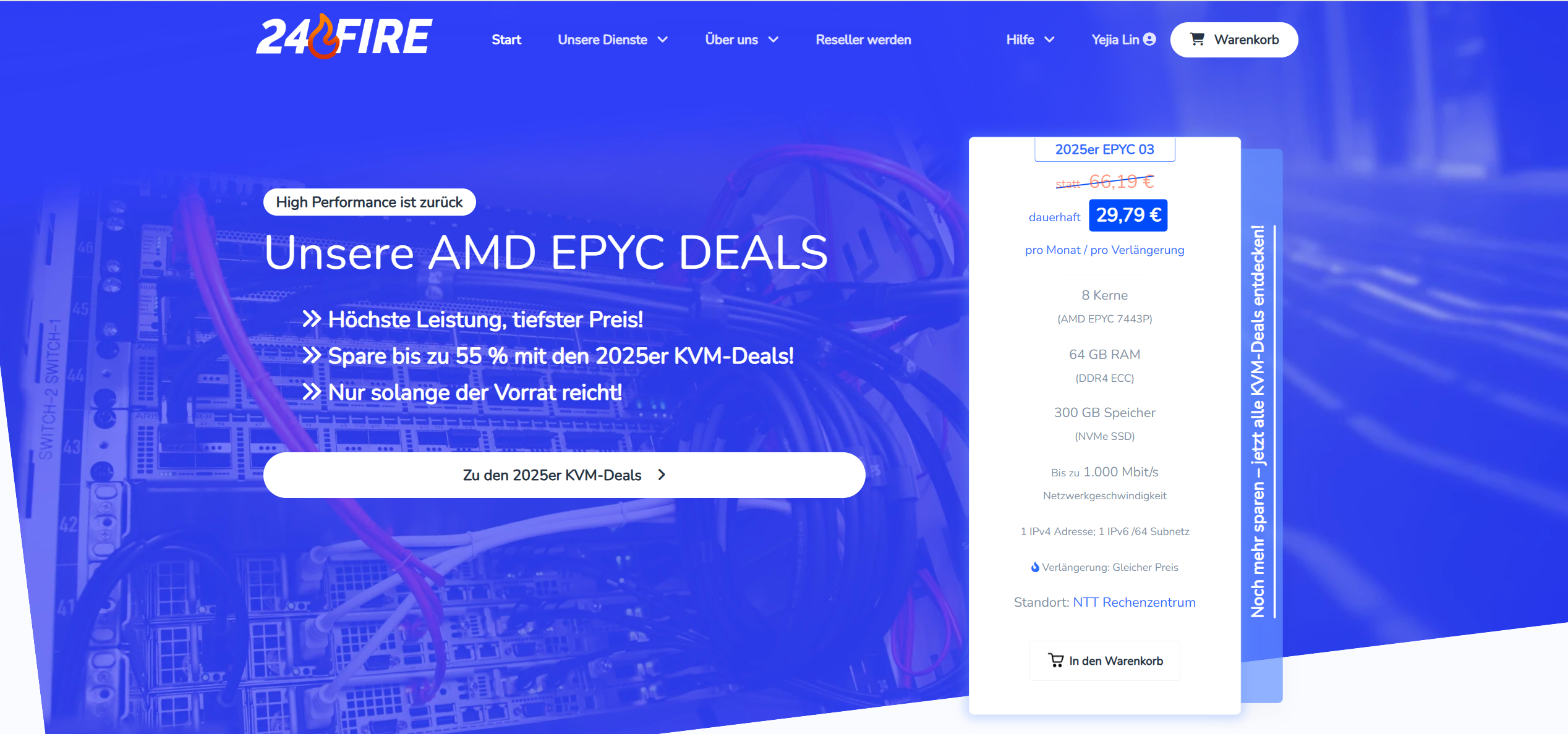24fire Germany Frankfurt NTT FRA01 Data Center AMD Ryzen 9 7950X3D Server Test and Review