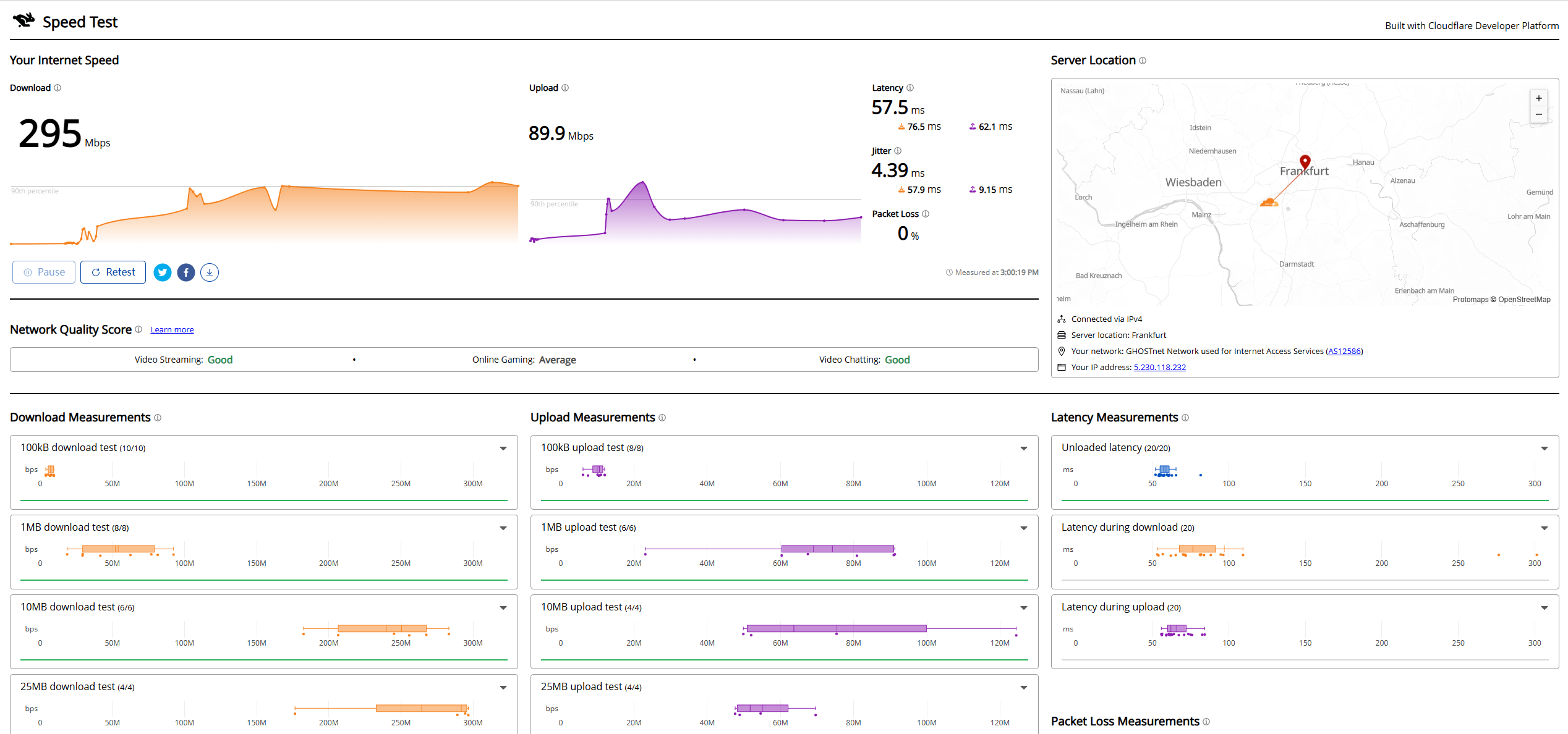 Aspire Hosting German Frankfurt AMD EPYC 7551P Cloud Standard VPS Test and Review
