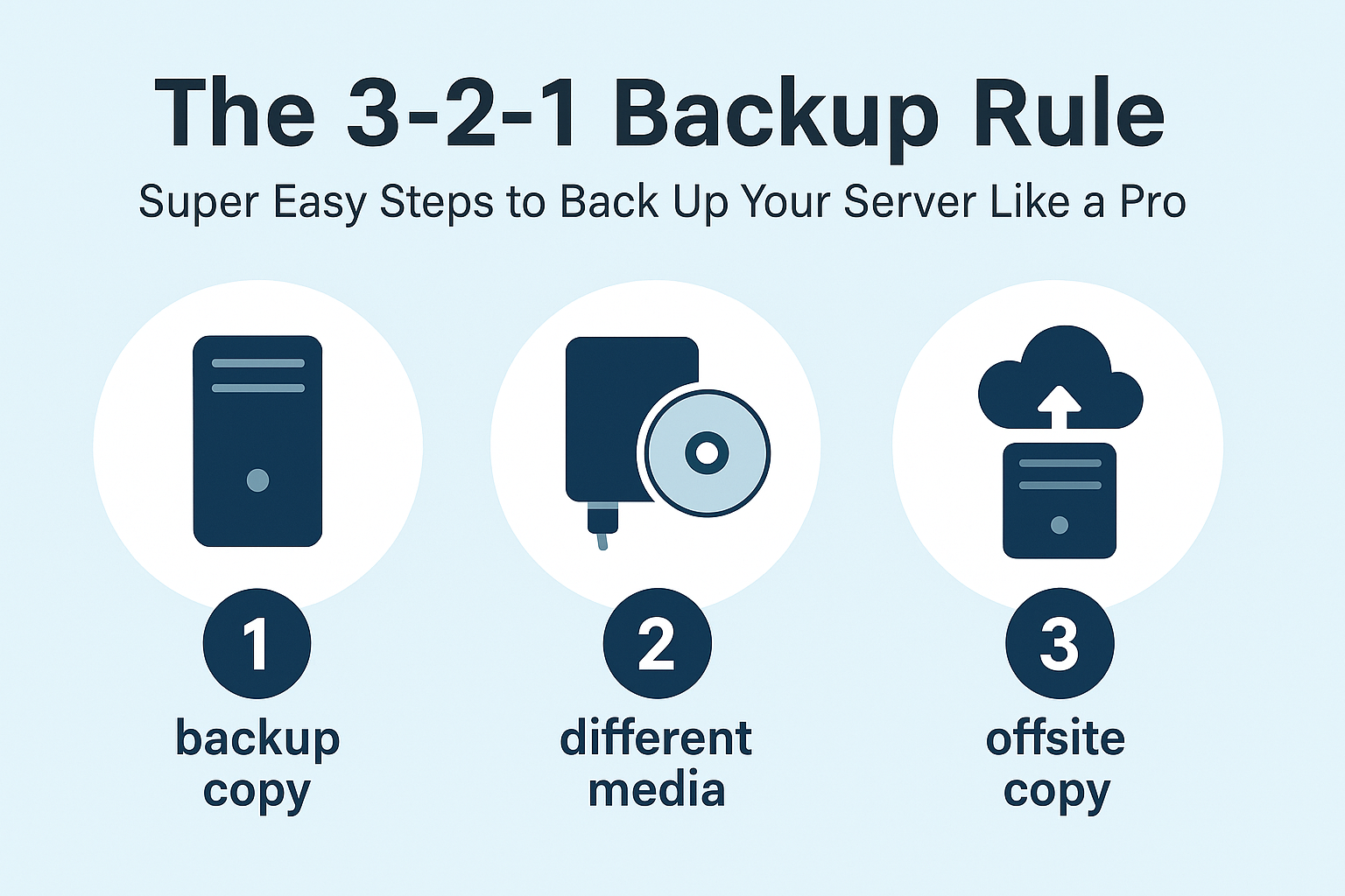 The 3-2-1 Backup Rule: Super Easy Steps to Back Up Your Server Like a Pro