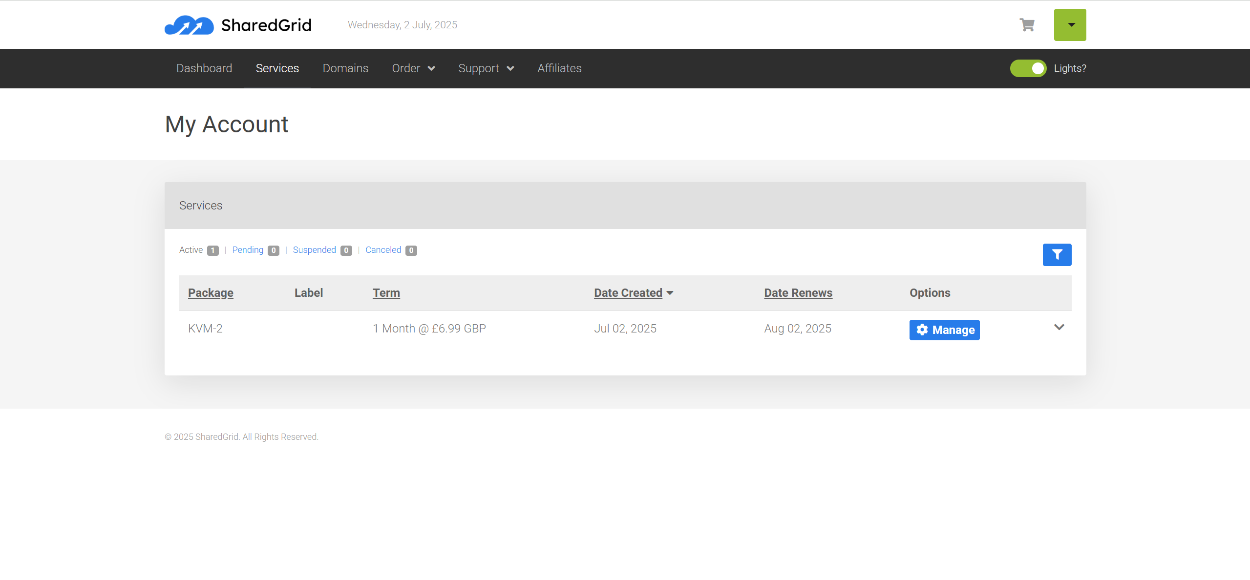 SharedGrid United Kingdom AMD Ryzen 9 9950X 10 Gbps Port VPS Hosting Test and Review