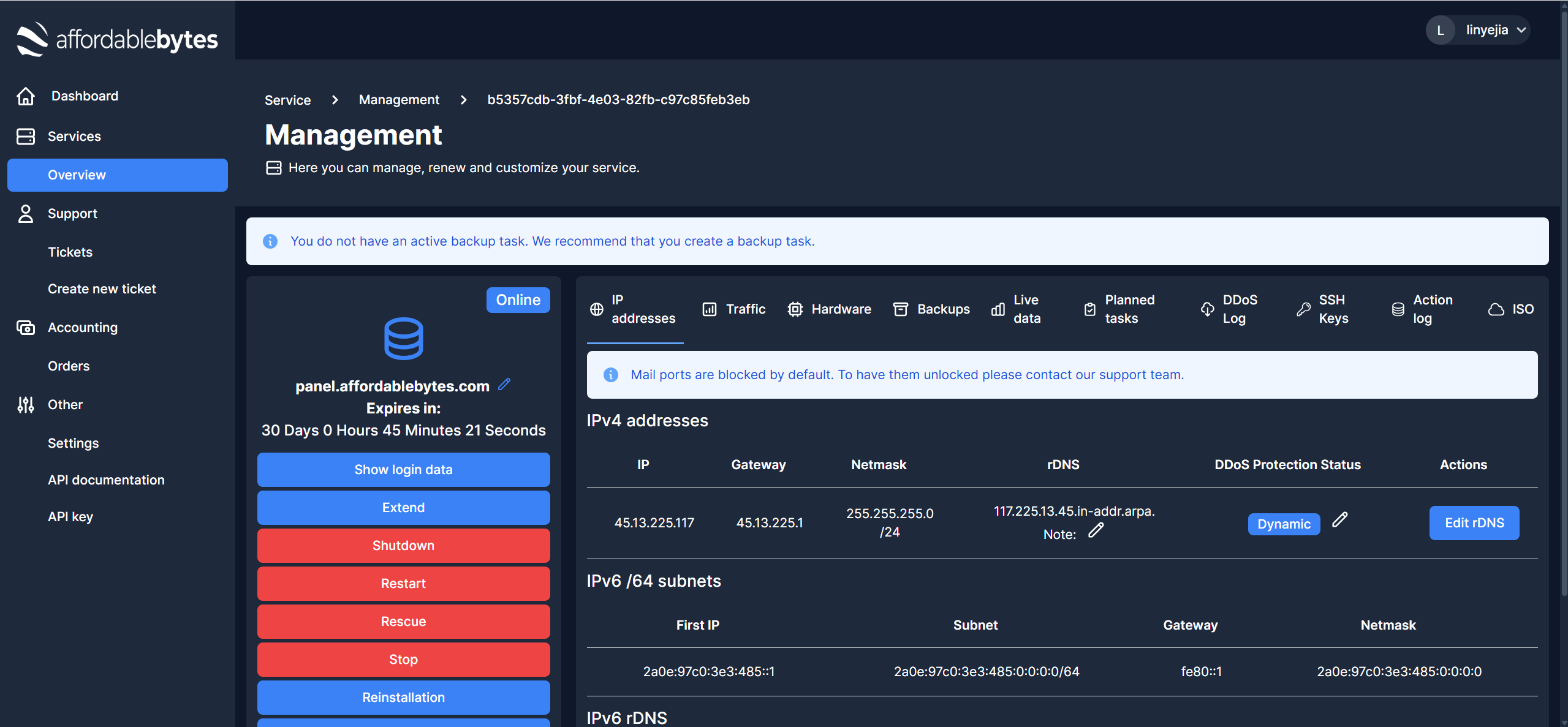 Affordable Bytes Germany Frankfurt Intel Xeon Gold 6150 KVM Cloud Server Test and Review