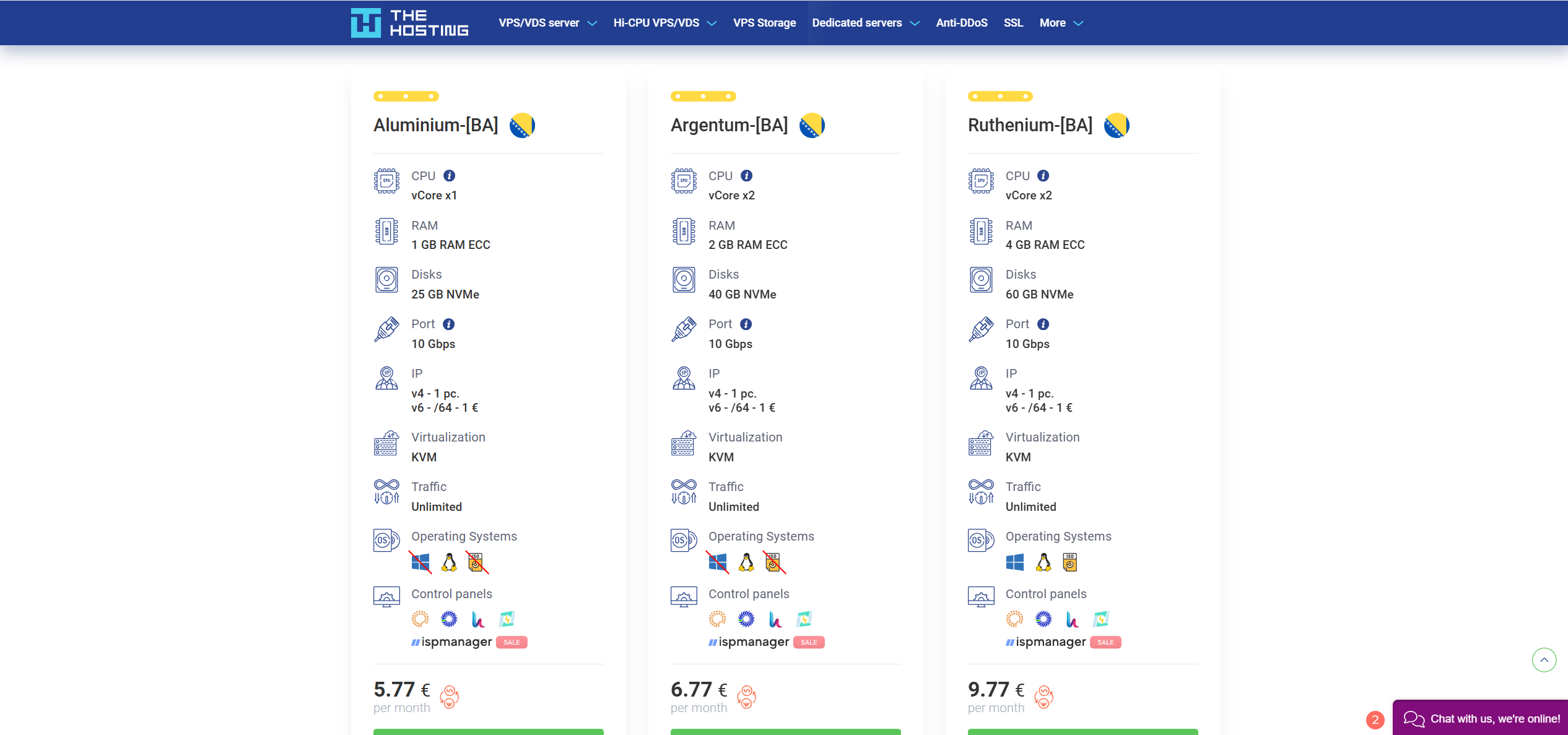 THE.Hosting Bosnia and Herzegovina Intel Xeon E5-2697A Unlimited Traffic VPS Test and Review