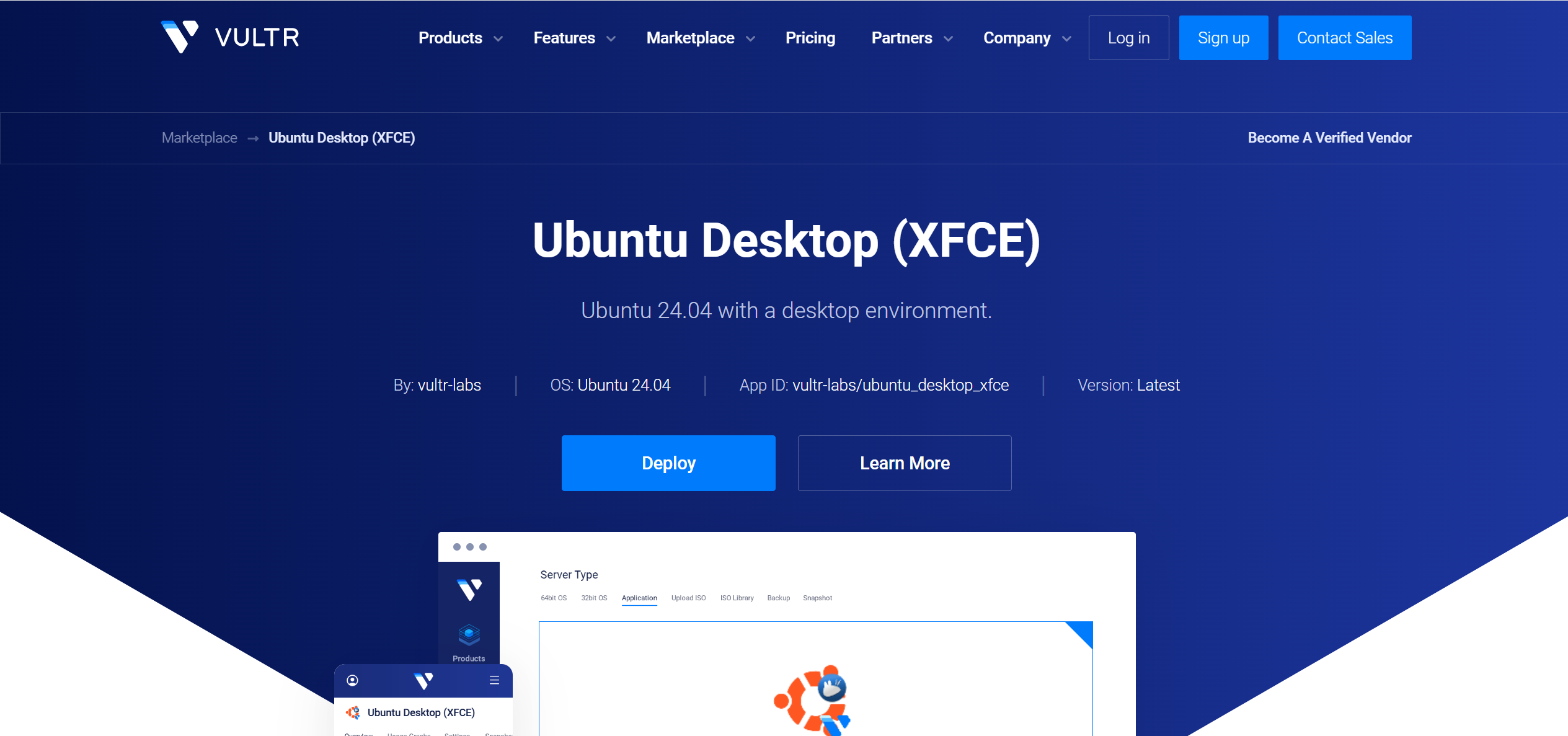 Introduction to Deploying Ubuntu Desktop (XFCE) on Vultr Using One-Click Apps