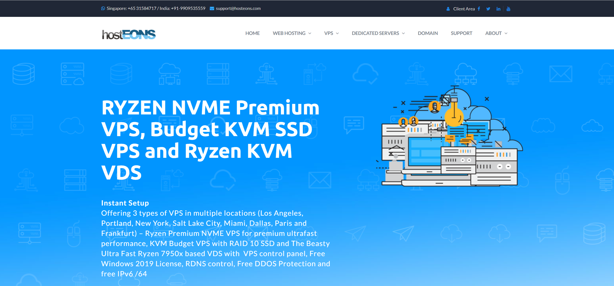 hostEONS USA Los Angeles Intel Xeon E5-2650 Budget Gigabit KVM VPS Test and Review