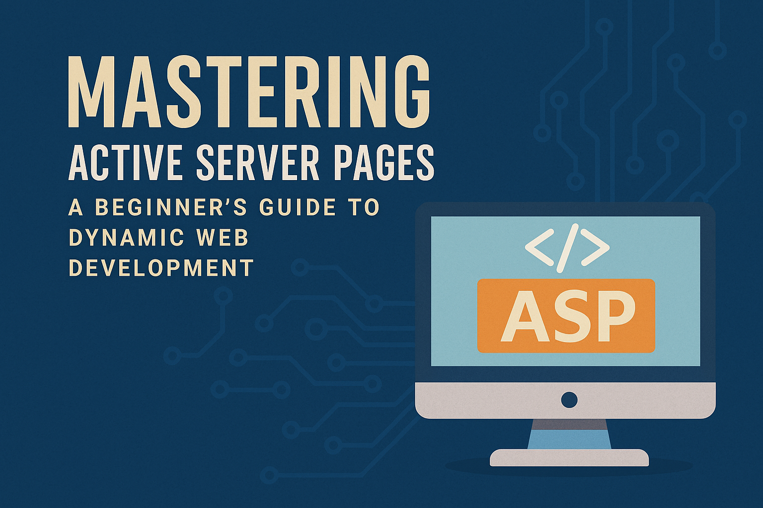 Active Server Pages (ASP): A Beginner's Guide to Dynamic Web Development