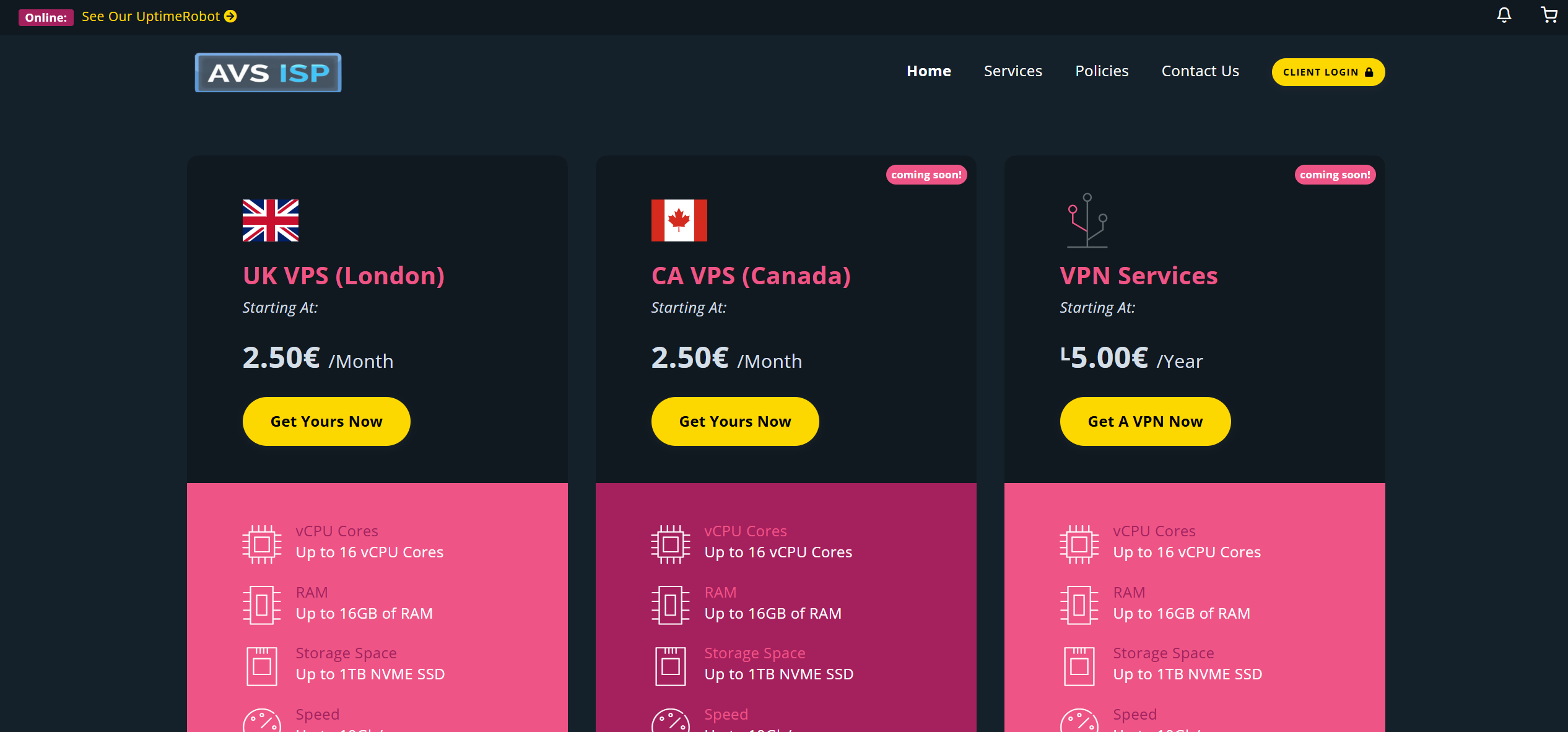 (Unauthorized charges, service cannot be cancelled.) AVS ISP UK London (Ireland Geo) Intel Xeon Gold 6148 Unlimited Traffic VPS Test and Review
