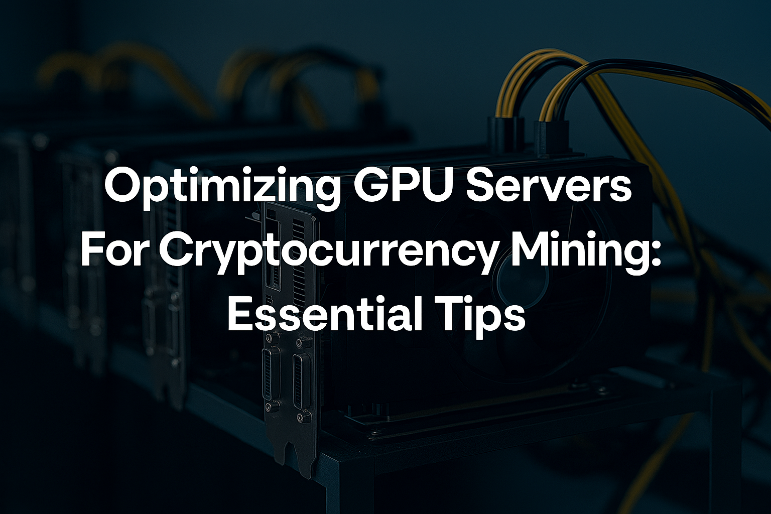 Optimizing GPU Servers for Cryptocurrency Mining: Essential Tips