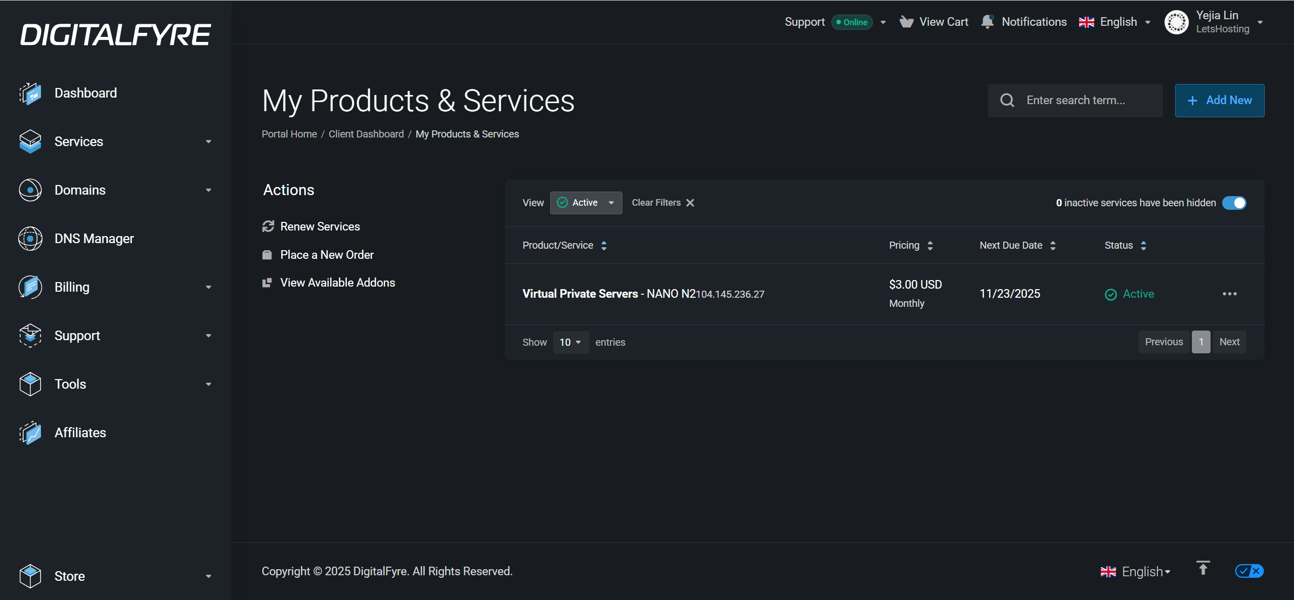 DigitalFyre USA Ashburn AMD Ryzen 9 9950X High-Performance NVMe VPS Test and Review