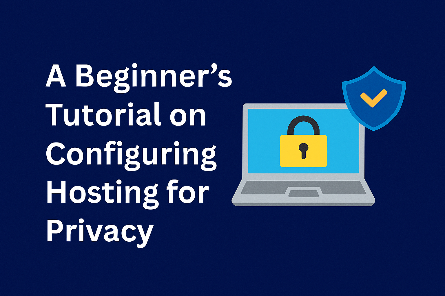 A Beginner's Tutorial on Configuring Anonymous Hosting for Privacy