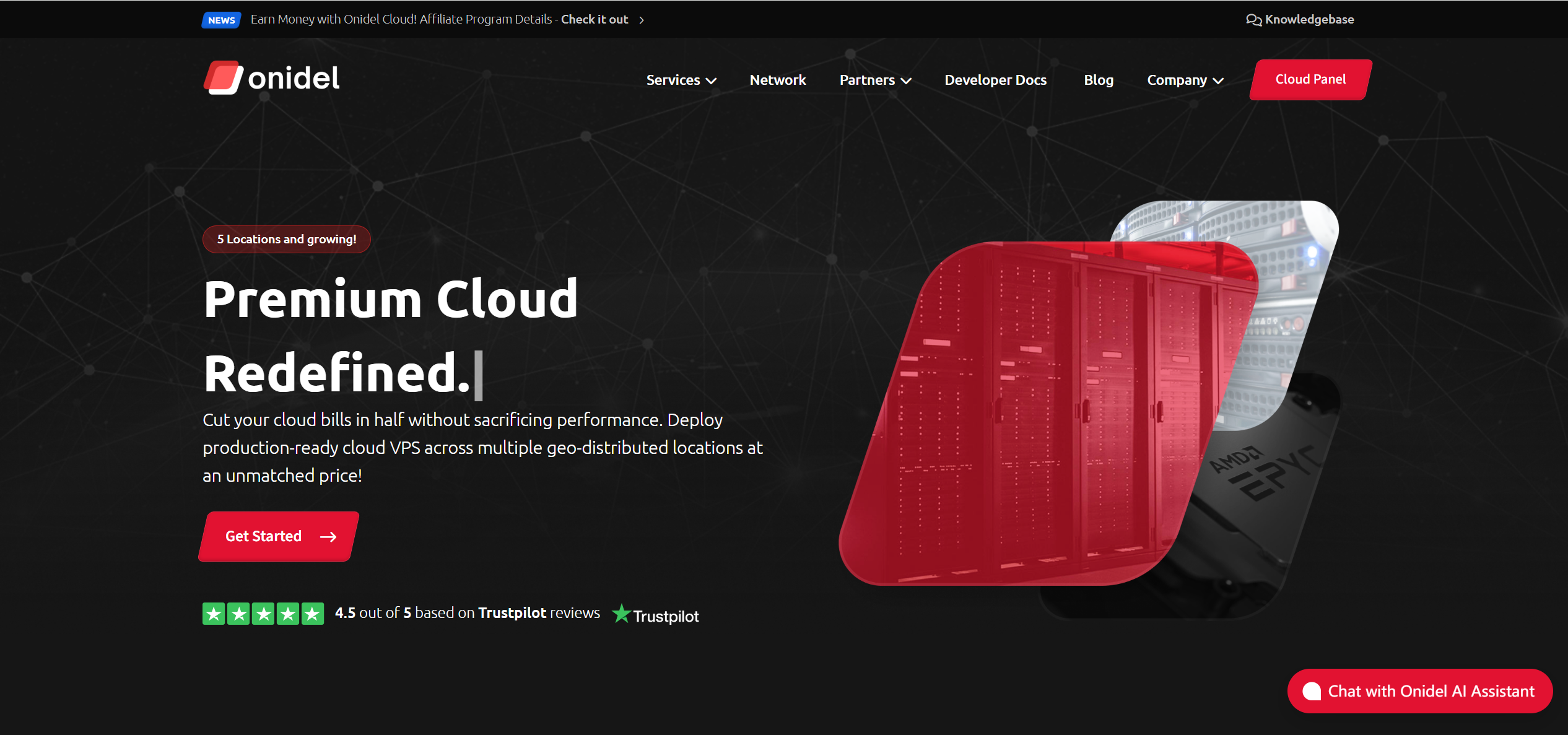 Onidel Singapore AMD EPYC 9375F Hourly Billing Premium Cloud VPS Test and Review