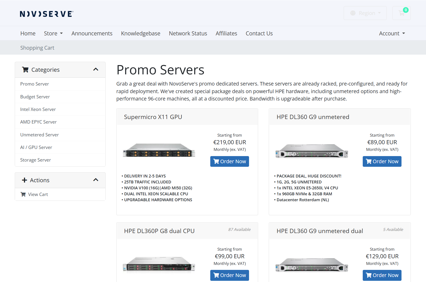 NovoServe Netherlands Intel Xeon E5-2695 High-performance Dutch Dedicated Server Test and Review